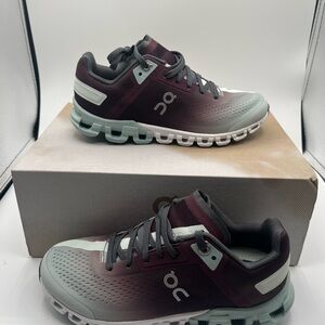 On Running Maroon to Light Gray Gradient Women's Sneakers Cloudaway Ink/White5.5